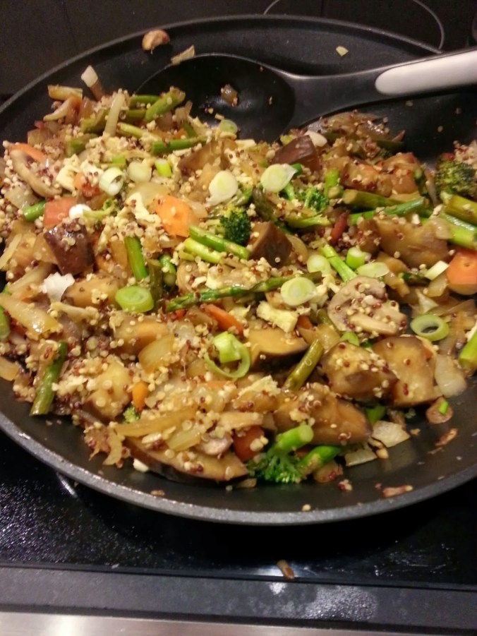 vegetarian fried rice with quinoa - i crashed the web