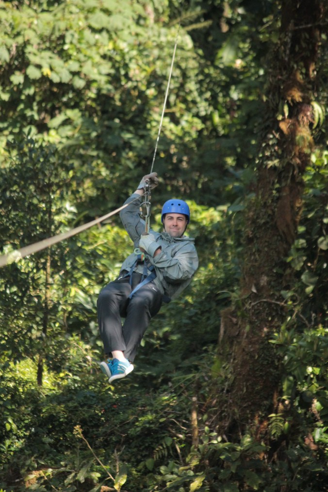 B ziplining in Monteverde