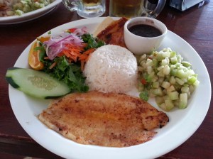 one of the many fish casados i enjoyed. this was at tico y rico in monteverde.