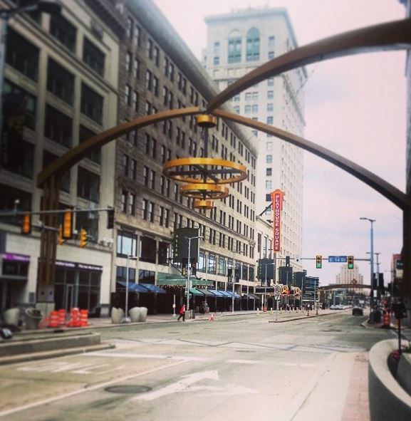 I walk by here every day pretty much .. here's where the chandelier will be!