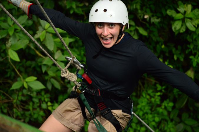 Wayyy to excited to be hands free rappelling.