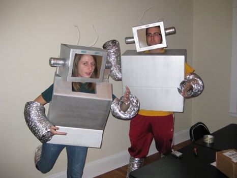 Halloween. We were the robots from Flight of the Conchords.