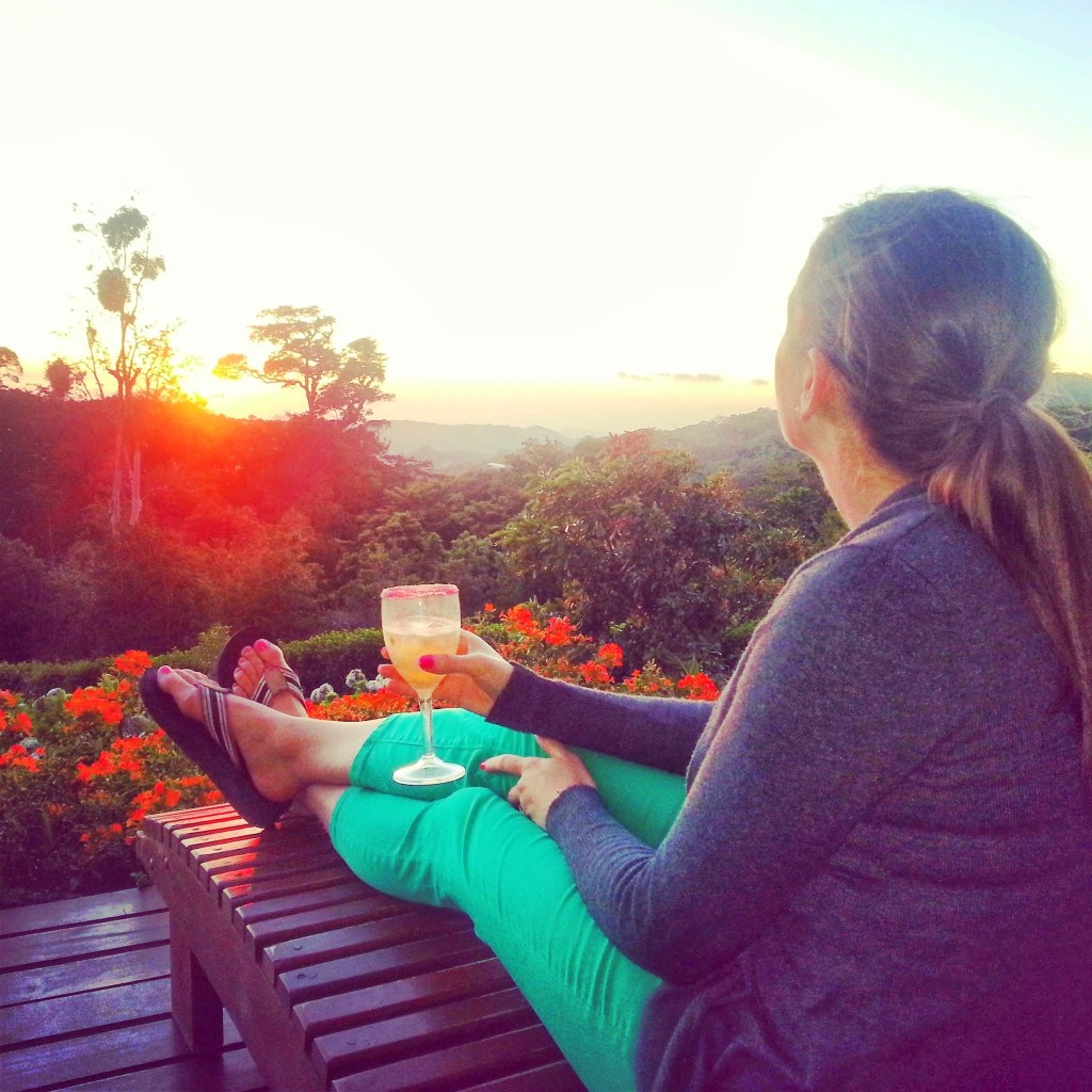 Enjoying the Monteverde sunset
