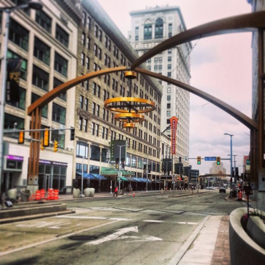 They've really revamped the Cleveland Theater District this year - coming soon ... a chandelier!