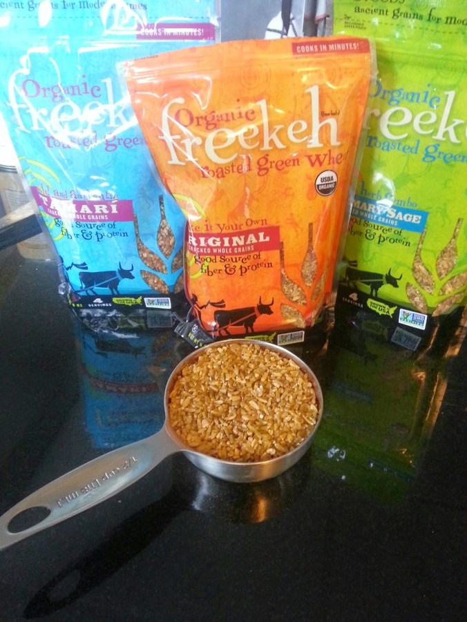 Freekeh Salad with Chickpeas and Goat Cheese