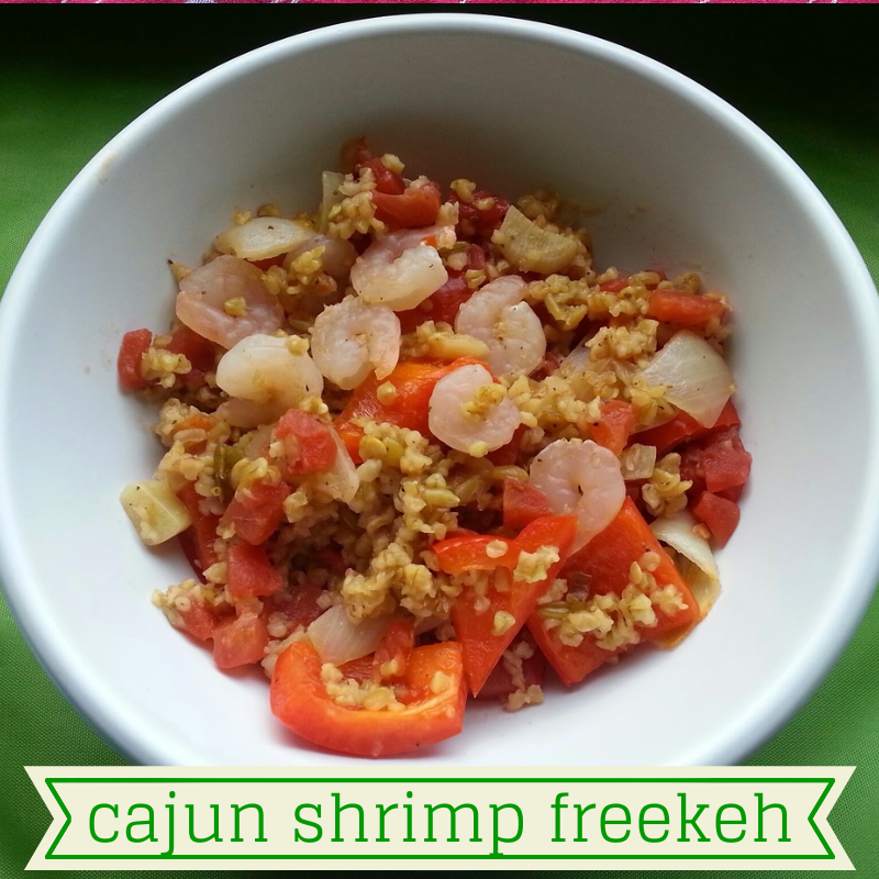 CAJUN SHRIMP FREEKEH - i crashed the web