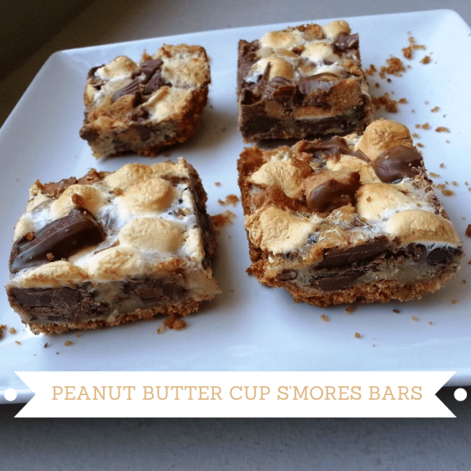 PEANUT BUTTER CUP SMORES BARS - I CRASHED THE WEB