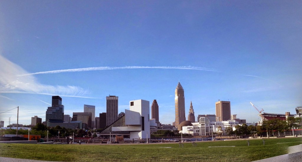 Photo from my phone - view of downtown from my run