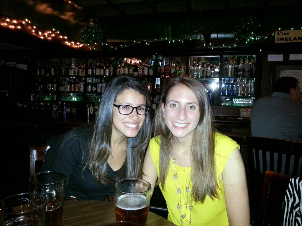 Watching the soccer game at Moriarty's