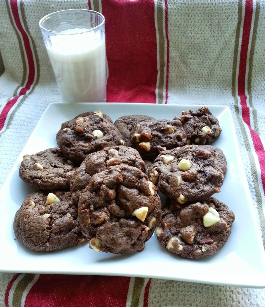 Chocolate Heath Bar Pecan Cookies