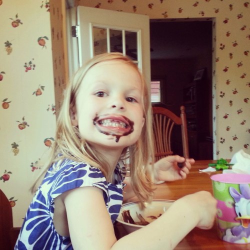 So much chocolate ice cream!