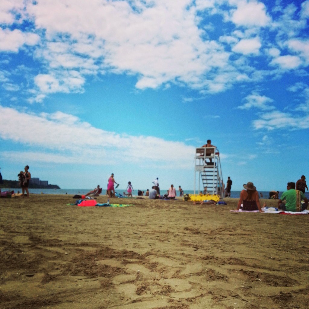 Catching some rays (and ice cream) on the beach
