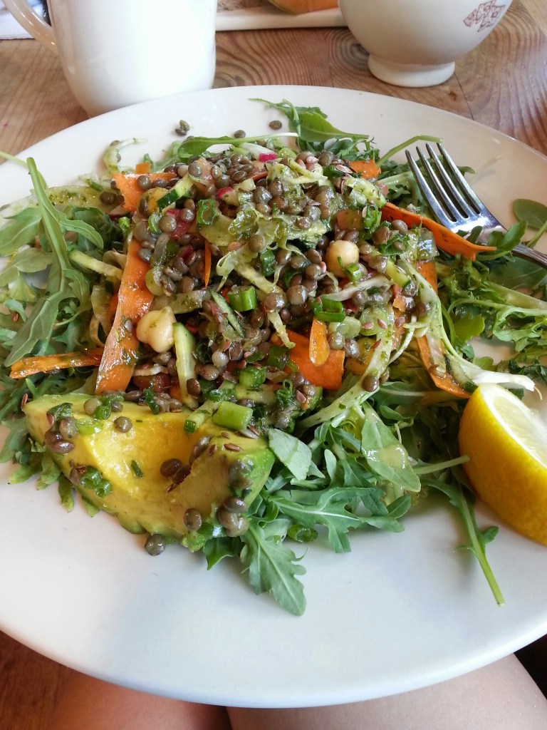 great lunch at Le Pain Quotidien