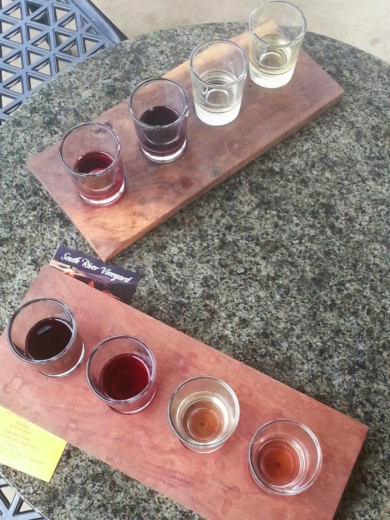 Wine flight @ South River