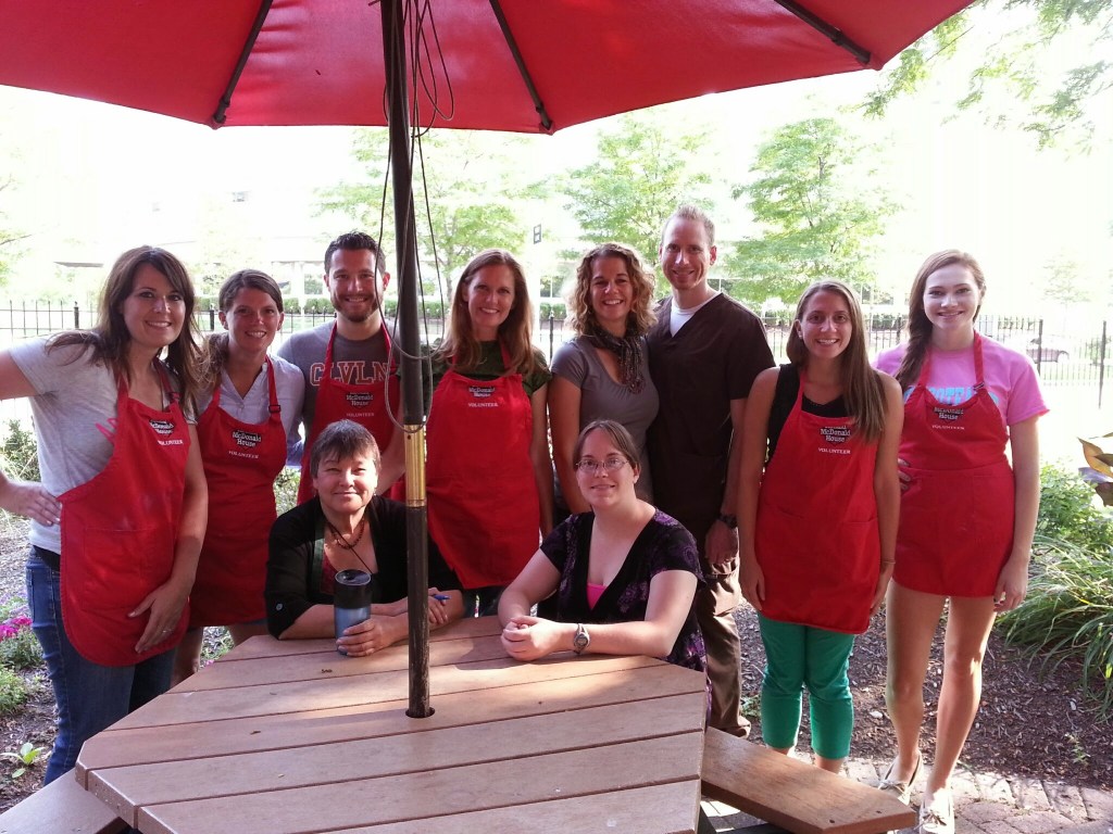 The group of us after cooking