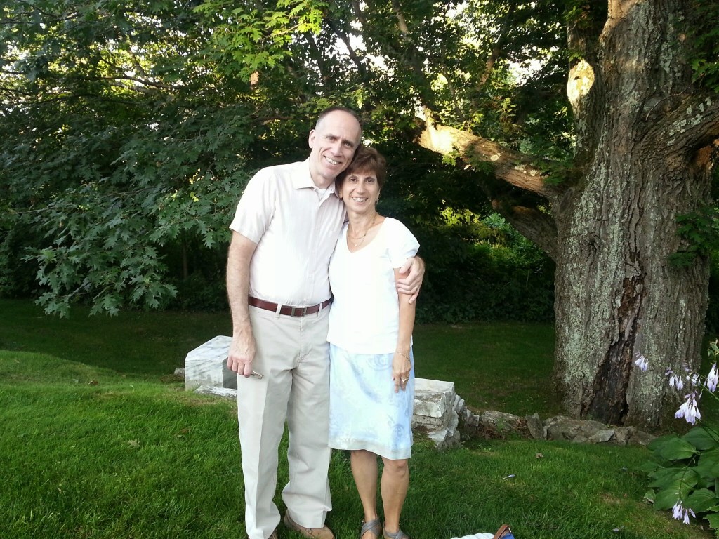 Beautiful parents before dinner