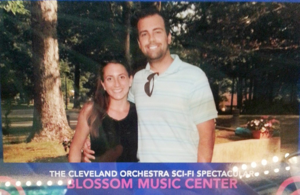 B and me @ Blossom - I took a photo of a photo