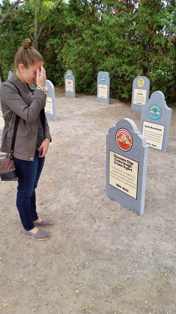 The flavor graveyard. RIP cookie dough frozen yogurt :(