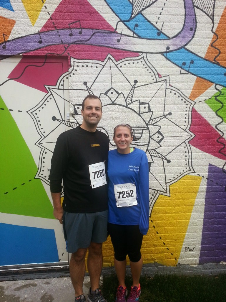 Post-race photo opp! So cold.
