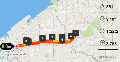 We ran all the way from downtown to Case.