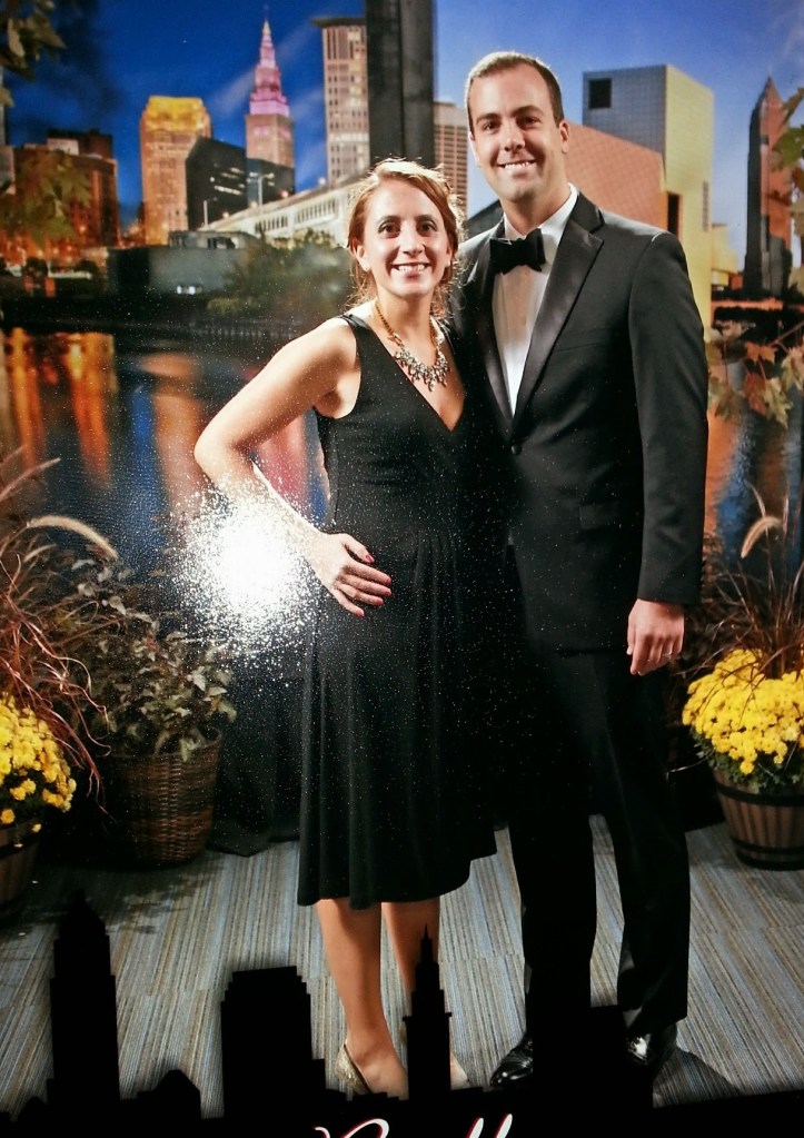 A photo of a photo! They always take professional photos at the event for us to bring home.