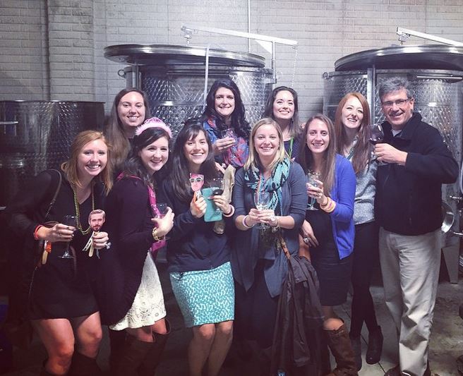 I stole this photo ... but it's during our private wine tour!