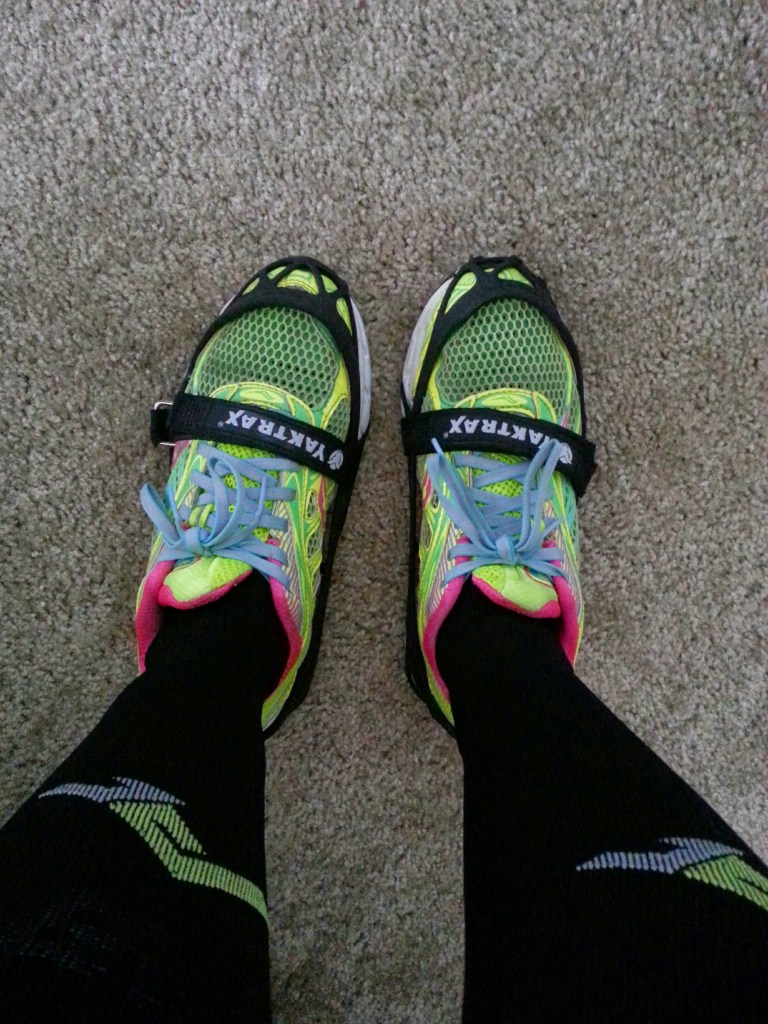 Winter-ready with PRO Compression socks (and Yaktraks!)