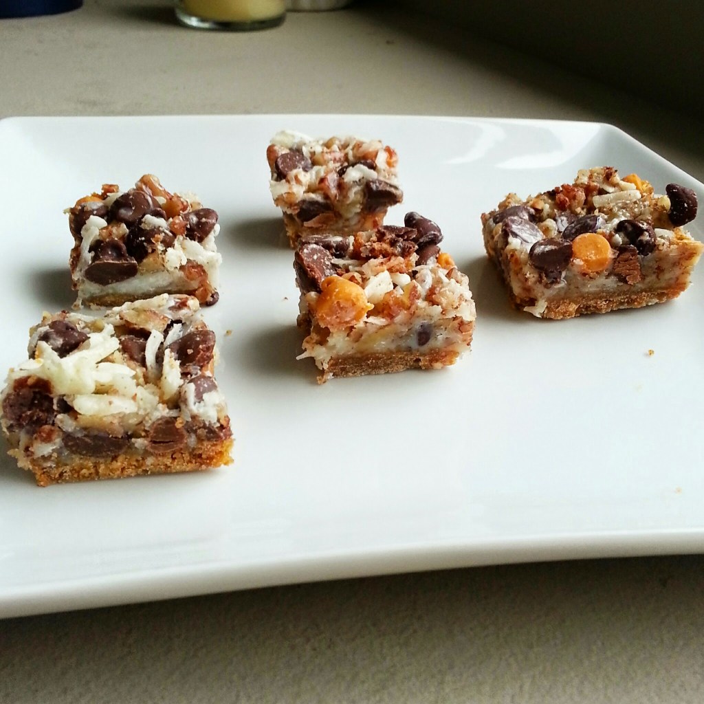 first baking of the weekend - magic bars!