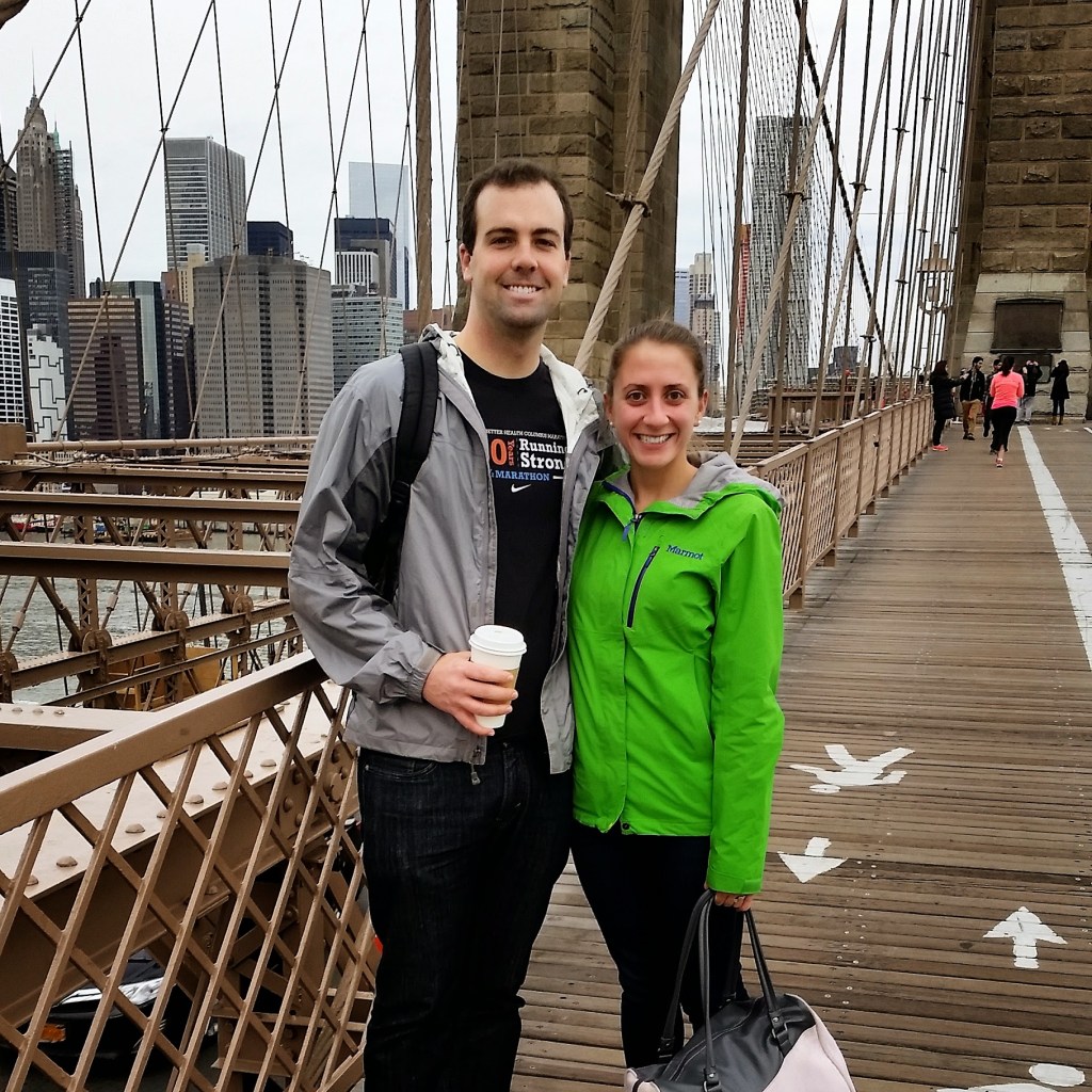 halfway up the bridge!