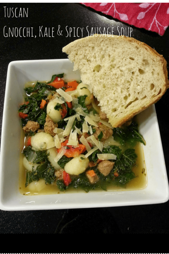 Tuscan Gnocchi, Kale and; Spicy Sausage Soup - i crashed the web