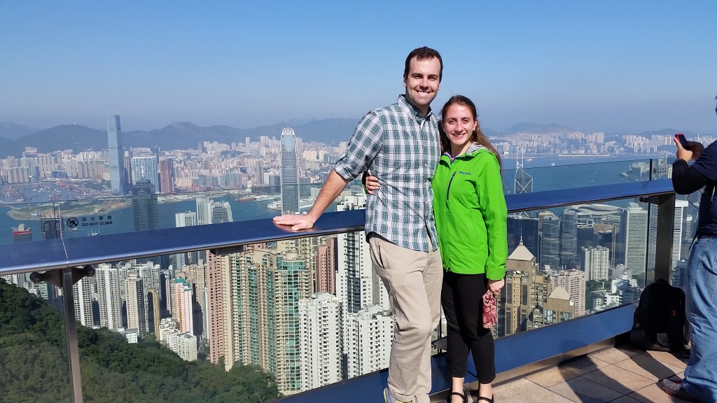 B and I and the view!