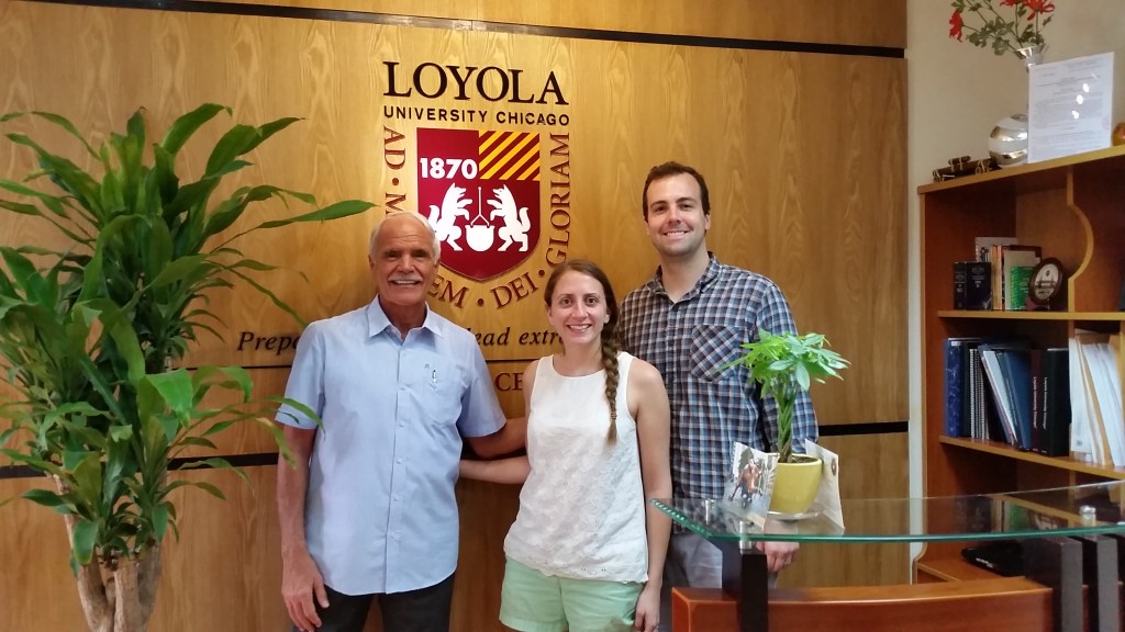 Meeting up with a friend in Vietnam - the priest who married B and me and our former BC professor! 