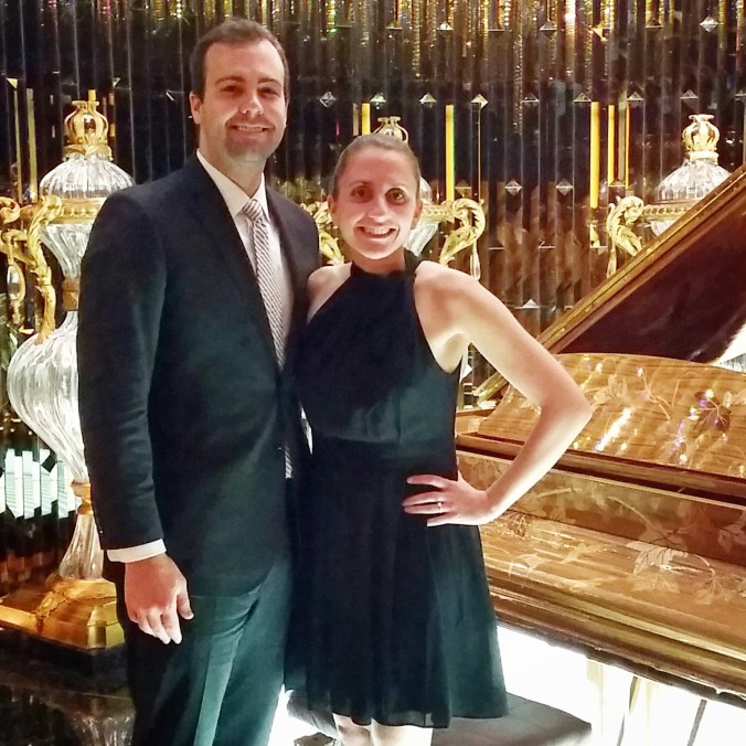 dressed up for dinner :)