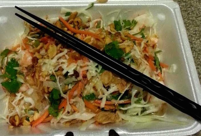 takeout with nice chopsticks!