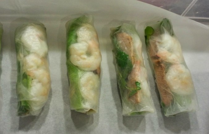 spring roll time! (totally normal super bowl appetizer right?)