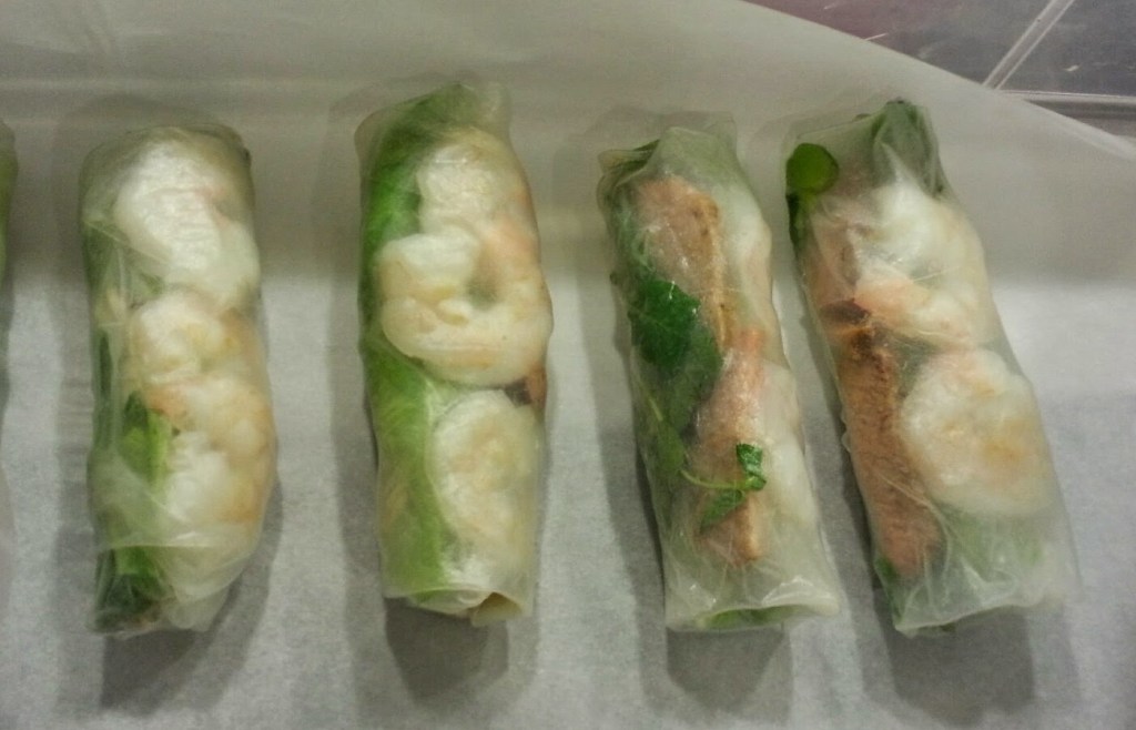 spring roll time! (totally normal super bowl appetizer right?)
