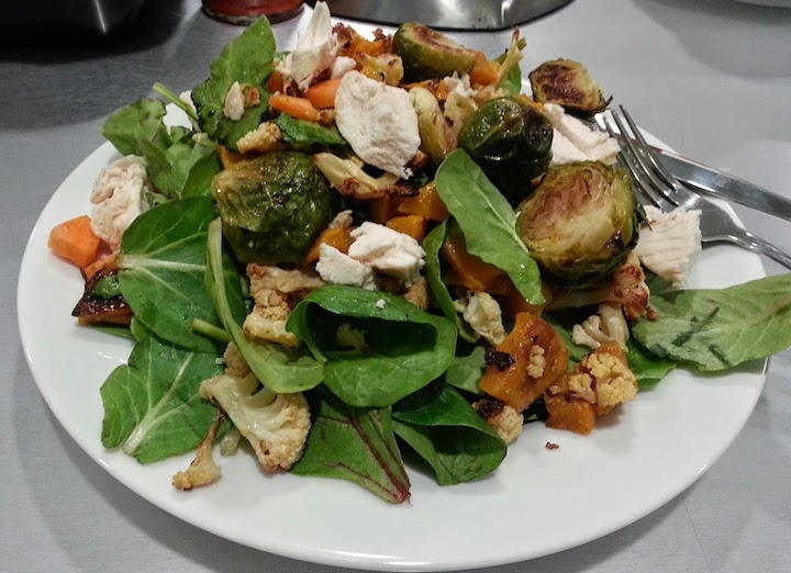 Yup, a HUGE salad that wasn't supposed to be a salad. 