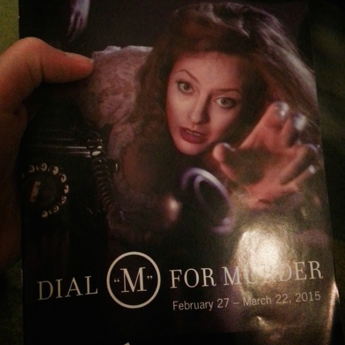 The show playbill - Dial M for Murder! 