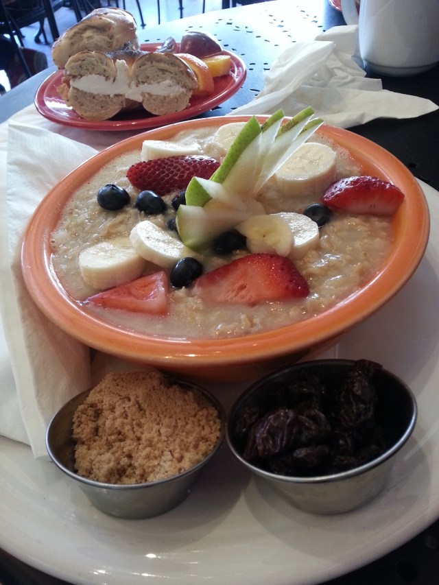 breakfast at a cute coffee shop