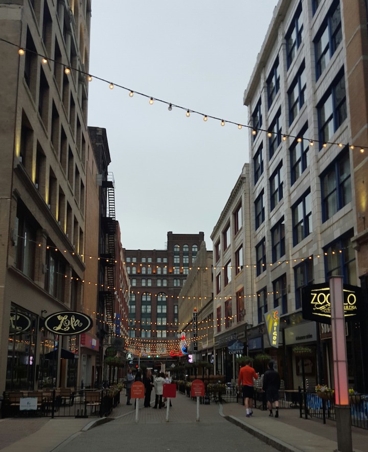 Scenes from a post-dinner walk with B