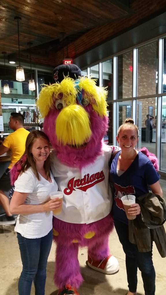Me and Nicole at the Indians stadium bar watching the Cavs game
