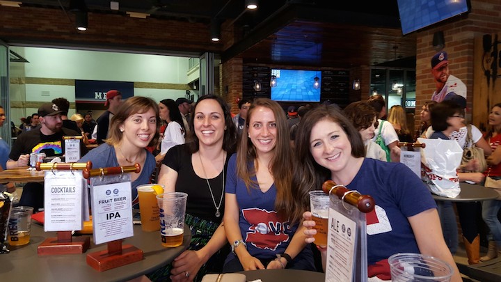 Some ladies from LCBS (Ladies Craft Beer Society) at the game!