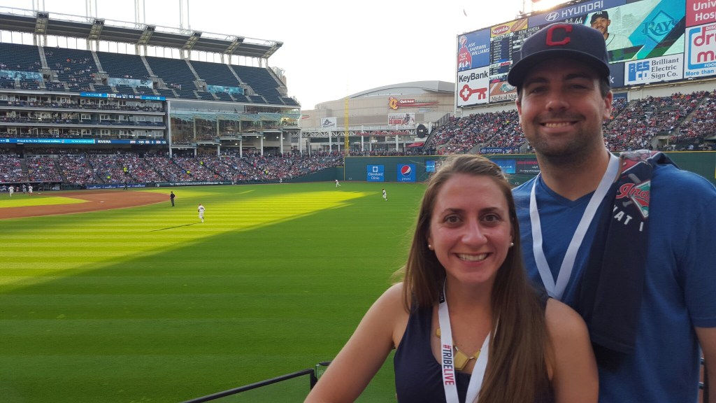 B and me - close to the field!