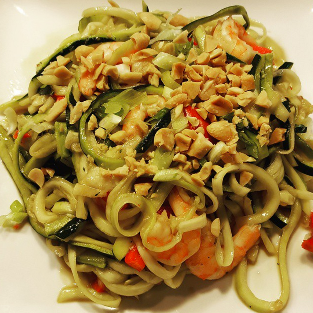 Dinner! Yup, zoodles.