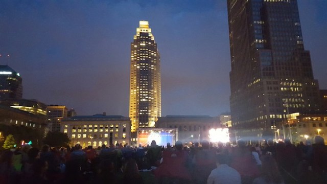 Red, white and blue for the orchestra