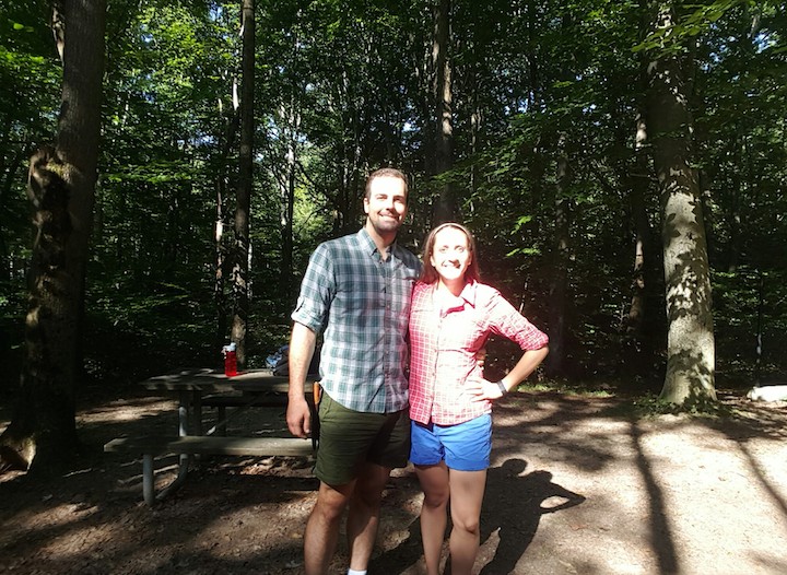 We're dressed for our hike!