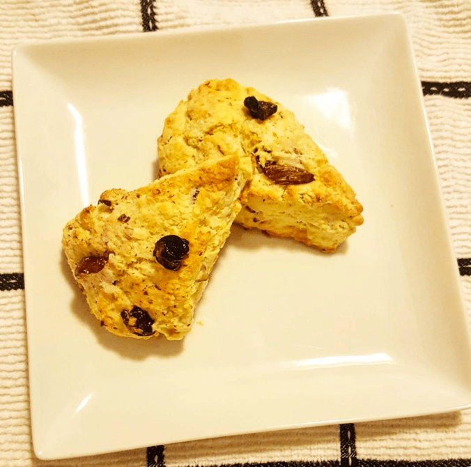 cherry almond scones-icrashedtheweb