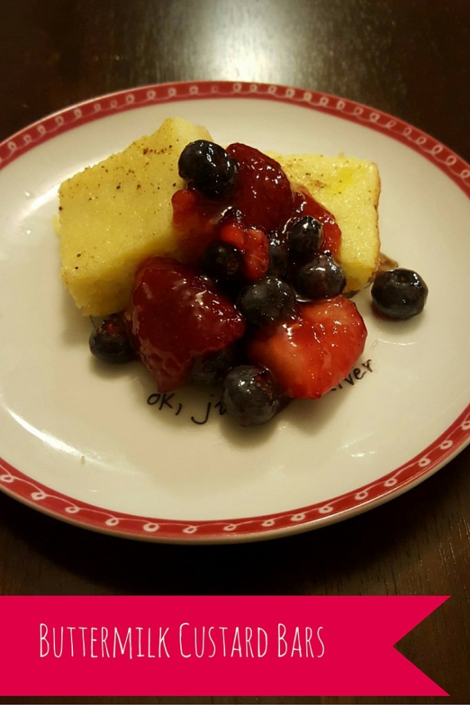 Buttermilk Custard Bars