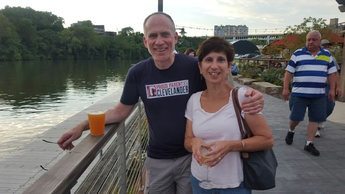 pre-dinner drinks along the river