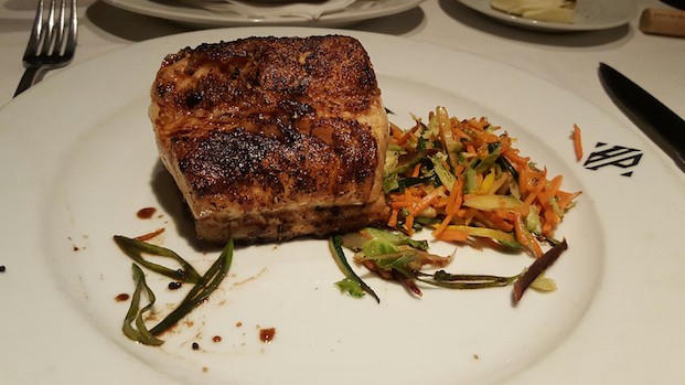 my "steak" (okay it was sea bass)